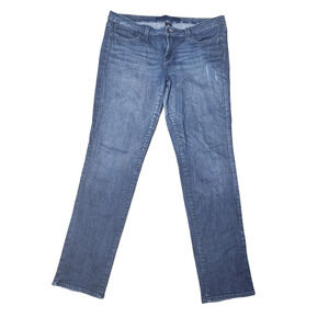 Refuge Jeans Womens Straight Blue Denim Wash Low Rise Stretch sz 13L